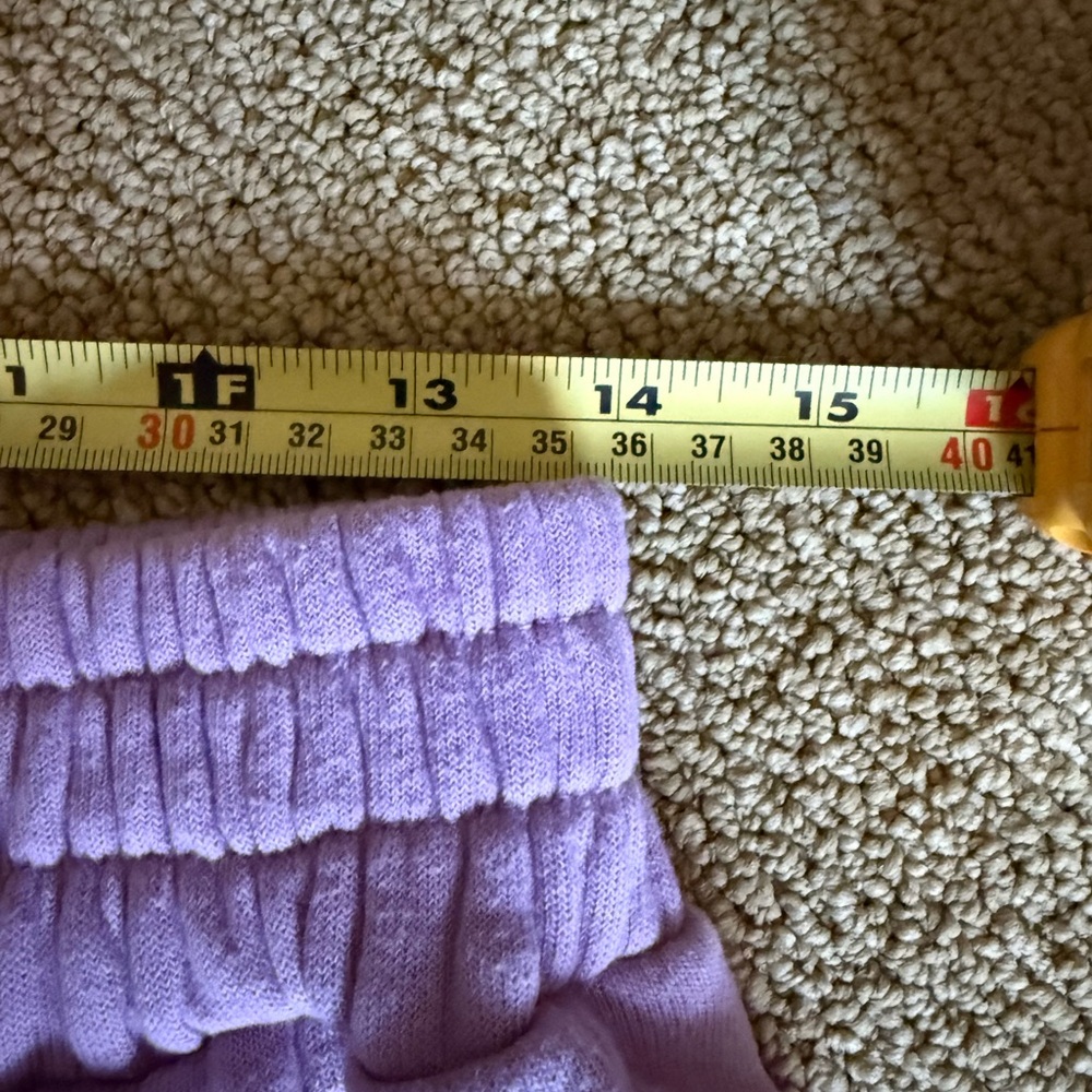 Aviator Nation Purple Shorts with Rainbow Heart - Picture 6 of 8